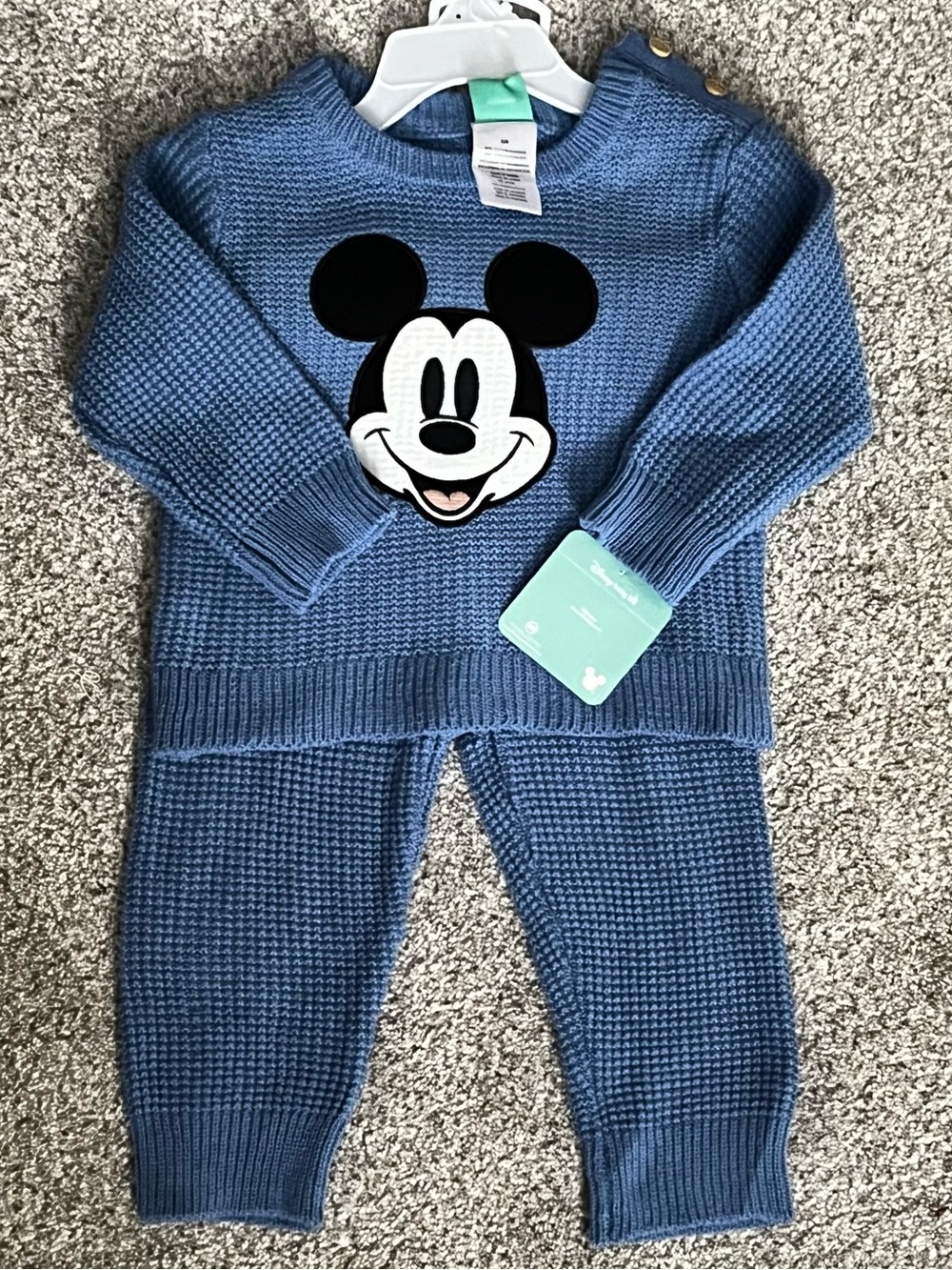 Disney Baby Mickey Mouse Knit Set - Blue